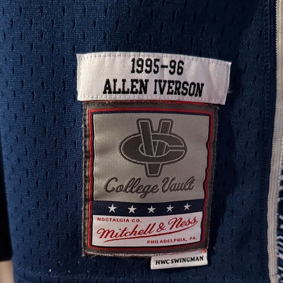 Mitchell & Ness Allen Iverson Navy Jersey - Picture 2 of 3
